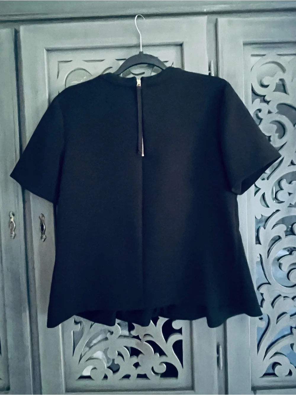 Kate Spade black peplum top with jewels 6